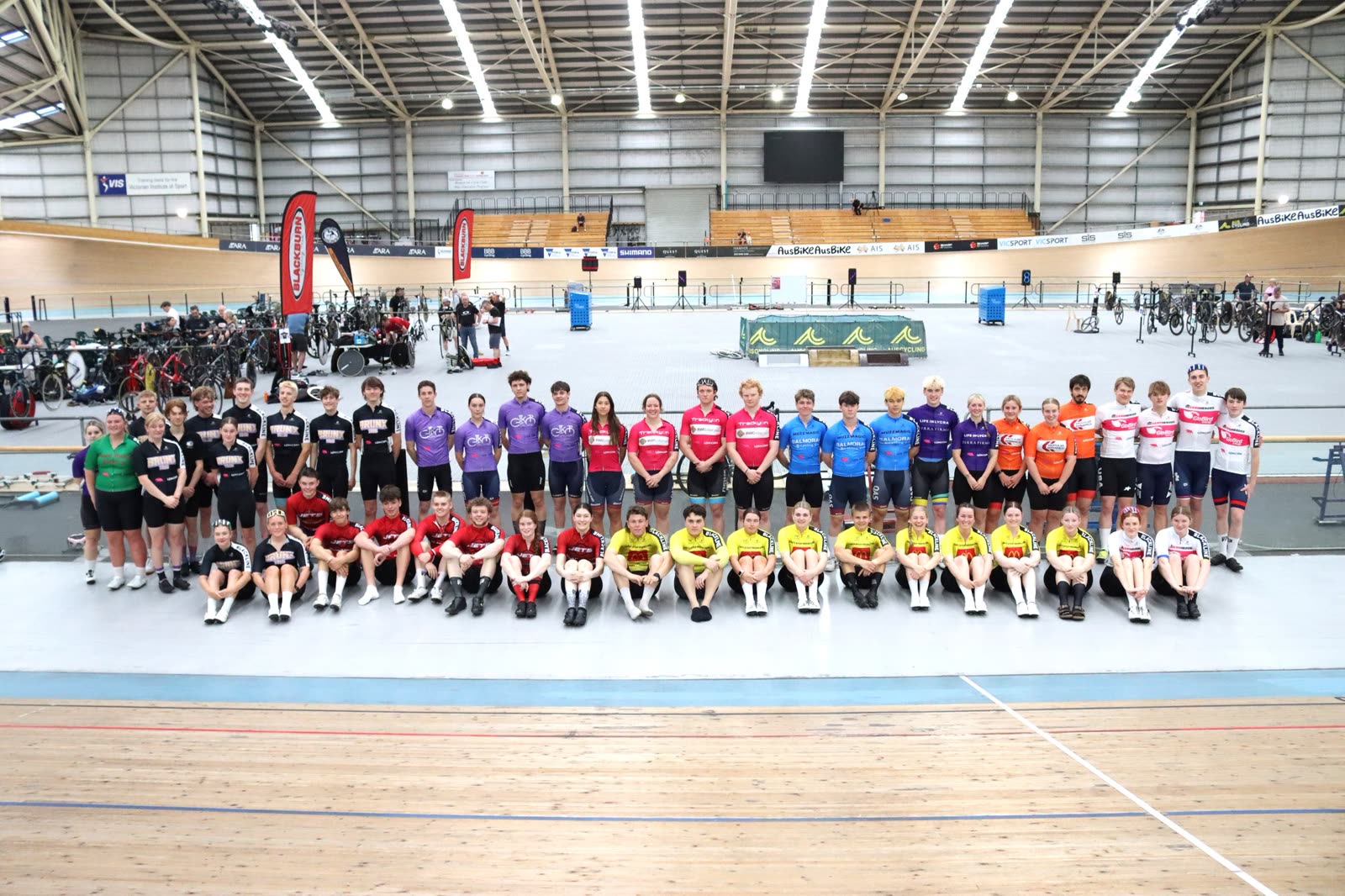 Teams lined up at Blackline Track League