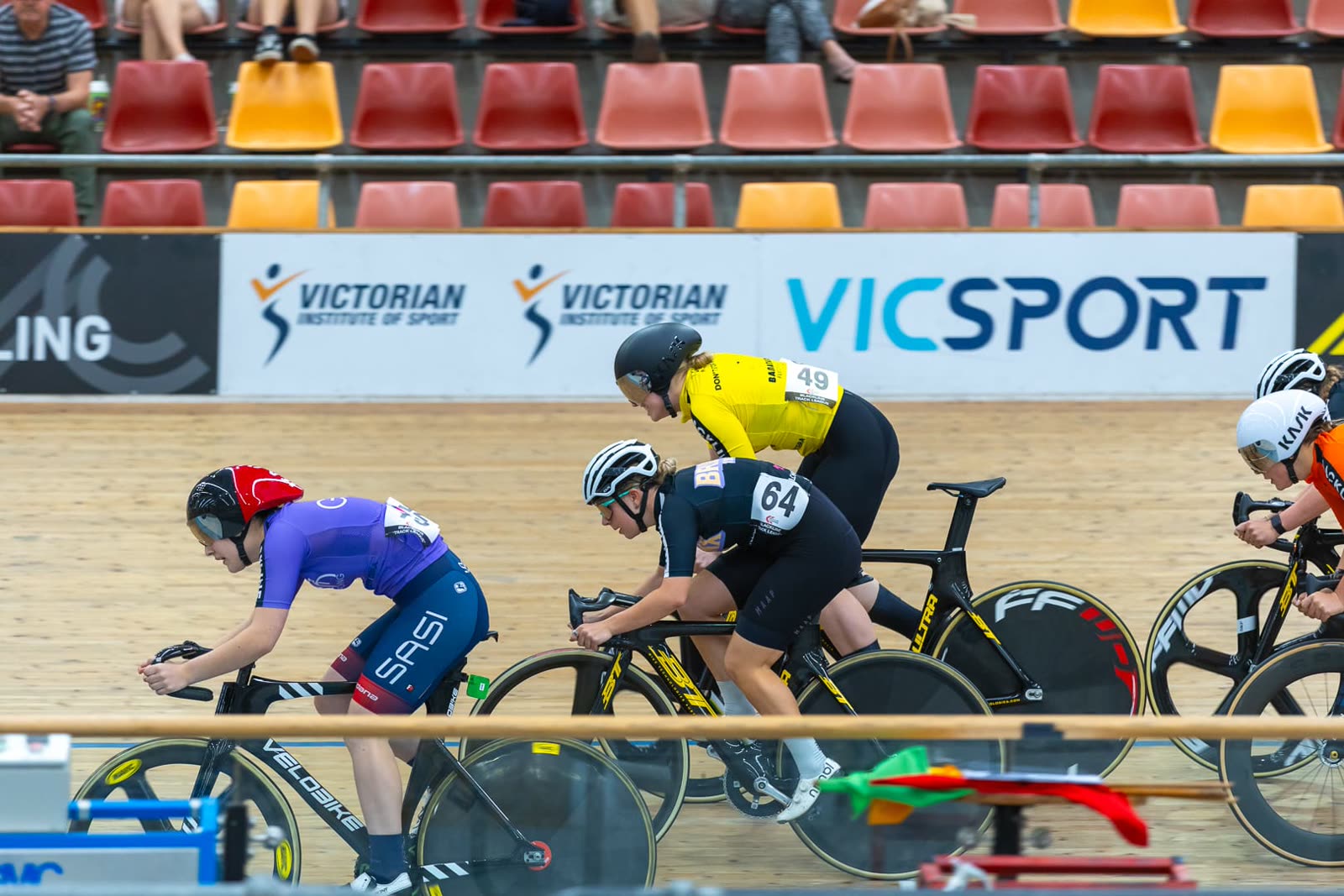 Peloton racing at Blackline Track League