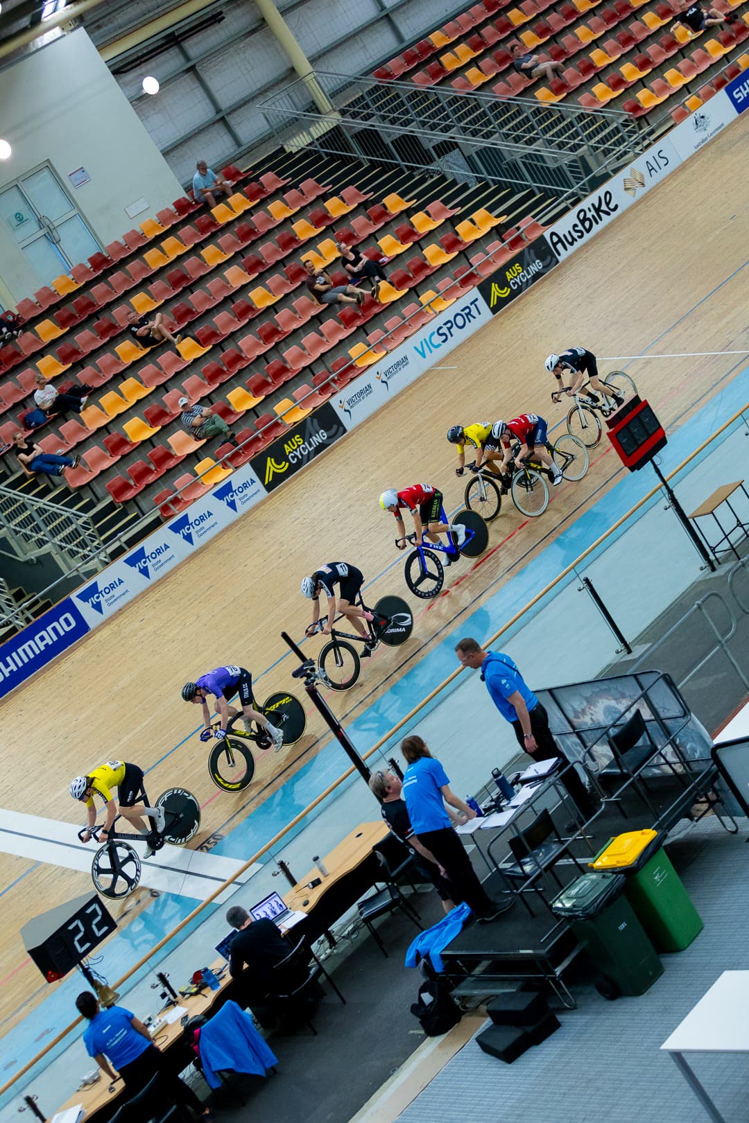 Blackline Track League riders racing